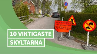 Ta Körkort  10 Vanligaste Skyltarna [upl. by Illyes]