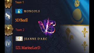 AoE4 Mongols vs Jeanne dArc 3DBee vs MLord [upl. by Aryamo]