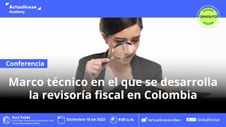 Marco técnico en el que se desarrolla la revisoría fiscal [upl. by Aitsirk]