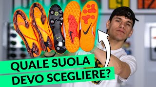 TUTTE le SUOLE delle SCARPE DA CALCIO SCEGLI LA SUOLA GIUSTA [upl. by Chastain]