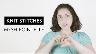 Machine Knitting For Beginners  Mesh Pointelle Stitch [upl. by Aital]