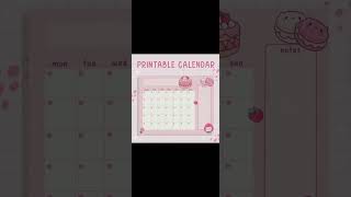 cute calendar ideas cuteaestheticcalendar [upl. by Eanrahs]