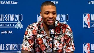 Damian Lillard press conference after AllStar Game  Team LeBron vs Team Giannis [upl. by Spiegleman993]