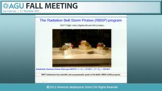 Fall Meeting 2012 Van Allen Lecture Magnetospheric Exploration [upl. by Ainevul]