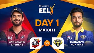 ECL  Match 1  Bangalore Bashers vs Haryanvi Hunters  Abhishek Malhan vs Elvish Yadav [upl. by Acinorav]