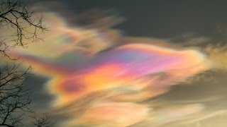 Nacreous Clouds 2nd February 2016 Scottish Borders [upl. by Favien]