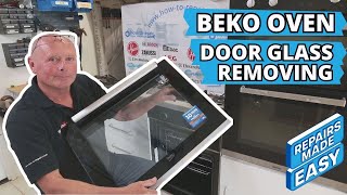 How To Remove Beko Oven Door Glass For Cleaning  Easy StepbyStep Guide [upl. by Noxin]