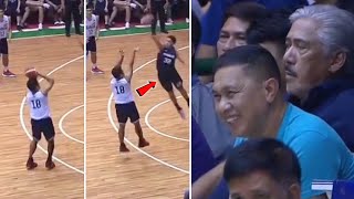 Mayor Jose cant stop Laughing after James Yap trademark fadeaway 3 [upl. by Aubert914]