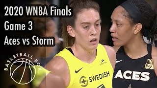 WNBA Finals Game 3 Las Vegas Aces vs Seattle Storm Full Game Highlights October 6 2020 [upl. by Aicatsan83]