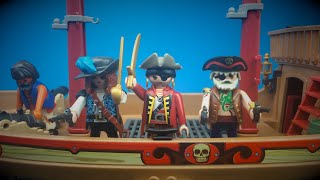 Playmobil Pirate  Playmobil Piraten  Rowboat and working cannon  Pirate Play Set 5894 [upl. by Lida39]