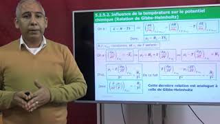 03 Thermodynamique Chimique SMC4 Cours Chapitre 5 Potentiel Chimique Partie 3 Anouar Rich [upl. by Aleakcim]