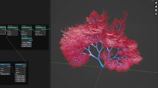 Blender 40 Fractal Branches Testing [upl. by Atsylac60]