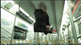 Homeless Man Levitates On New York Subway [upl. by Guglielmo]