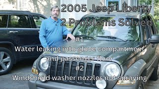 Jeep Liberty Water Leak and Washer Sprayer Problems Solved [upl. by Nirra]