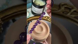 DIY Amethyst amp Moonstone Bracelet bracelet diybracelet braceletmaking beadedbracelet [upl. by Enyal]