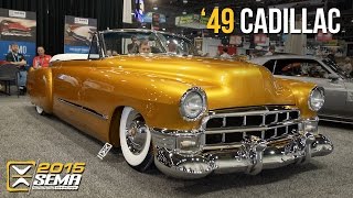 SEMA 2015  1949 Cadillac Convertible  Ryans Rod and Kustom [upl. by Nylauqcaj49]