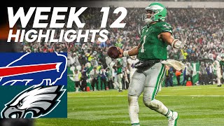 Bills vs Eagles  2023 Week 12 Highlights [upl. by Avalsorim934]