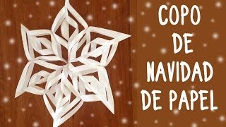 Adornos navideños Copos de nieve de papel [upl. by Randell799]