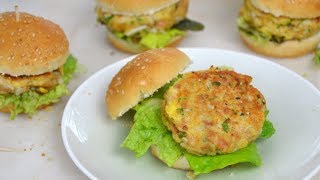 Hamburguesas de atún en lata ¡Fáciles y deliciosas [upl. by Esekram]