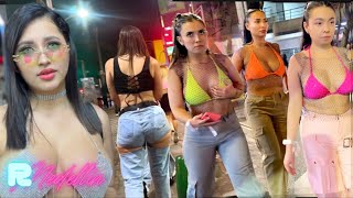 🇨🇴 LA 70 STREET MEDELLIN COLOMBIA NIGHTLIFE 2023 FREE WALKING TOUR [upl. by Eigna]