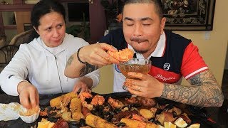 HOW TO COOK A SEAFOOD BOIL  MUKBANG [upl. by Christean354]