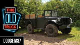 A Dodge M37 Korean War Military Truck 4BT Cummins swap hunting and firewood rig [upl. by Anaitit]