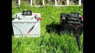 Charging Two Car Batteries with one Solar Panel [upl. by Chemar857]