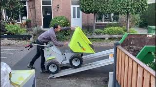 Truxta BENDie EB500 elektrische mini dumper met knikframe [upl. by Eceirahs448]