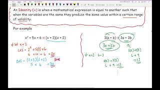 KS3GCSE Maths  Algebraic Manipulation Comparing Coefficients [upl. by Phelia645]