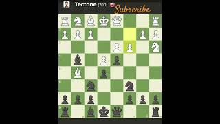 Kings Pawn Opening Leonardis Variation Tectone 700 Bot chess chessstrategy chessopening [upl. by Heintz]