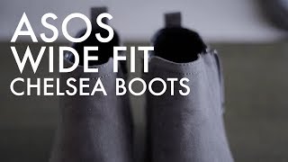 MENS BOOTS  ASOS WIDE FIT CHELSEA BOOTS  MENSWEAR  MENS FASHION [upl. by Cindy]