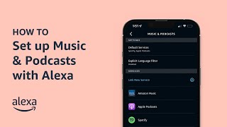 How To Set up Music amp Podcasts with Alexa  Amazon Echo [upl. by Eiramoj]