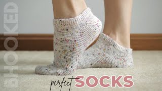 How to Crochet Socks Youll Actually Wear [upl. by Lynsey157]