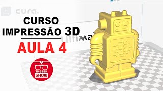 Aula 04 CURSO de impressão 3D GRATUITO com o Cura  aba quotQualityquot [upl. by Lemak]