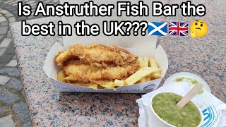 Fish amp chips  ANSTRUTHER FISH BAR Scotland July 2023 [upl. by Maharg]