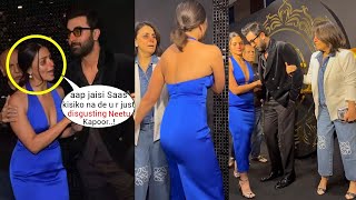 Alia Bhatts shocking Behavior with mother in law Neetu Kapoor infront of Ranbir Kapoor [upl. by Rasla]