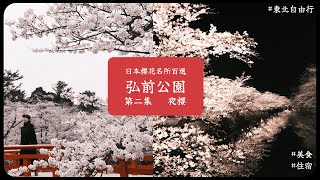 日本東北自由行 🌸櫻花季：弘前公園夜櫻、星巴克弘前公園前店、弘前市役所 前川本館、愛心櫻花  青森弘前Vlog EP2 [upl. by Margalo]