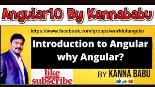 Introduction to Angular10 part1 [upl. by Acessej]