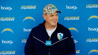 Interim HC Smith On Injury Updates vs Bills  LA Chargers [upl. by Novets458]