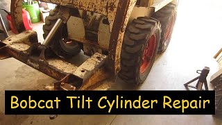 Bobcat 530 Tilt Cylinder Repair [upl. by Latsyrhc]