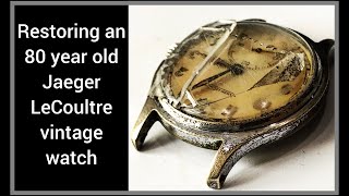 1940s RADIOACTIVE JAEGER LeCOULTRE RESTORATION  how to nickel plate movement service tutorial [upl. by Novek]