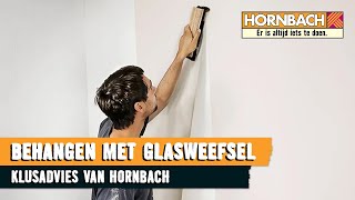 Glasweefselbehang aanbrengen met HORNBACH [upl. by Vallo689]