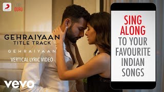 Gehraiyaan Title  Official Lyric Video OAFF Savera Lothika Ankur Tewari Deepika P [upl. by Airotkciv]