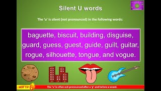 Silent letters  U [upl. by Dorolisa]