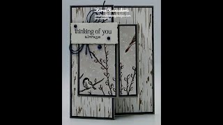 Stampin Up Winterly Tree Tops Fun Fold Video Tutorial [upl. by Scharaga694]