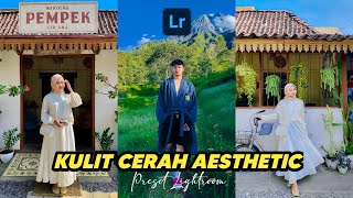 FREE 50 PRESET LIGHTROOM  KULIT CERAH AESTHETIC  LIGHTROOM TUTORIAL [upl. by Selohcin]