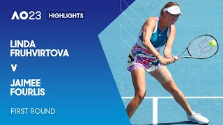 Linda Fruhvirtova v Jaimee Fourlis Highlights  Australian Open 2023 First Round [upl. by Nazar]