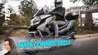 BMW C400GT  MAYA CONNECTED  TEST MOTORLIVE [upl. by Nonregla]