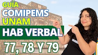 Comipems UNAM 2024 Habilidad verbal 77 78 y 79 [upl. by Teemus]