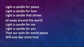 Sing Peace Around the World with lyrics [upl. by Church]